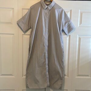COS women’s pinstriped casual shirt dress